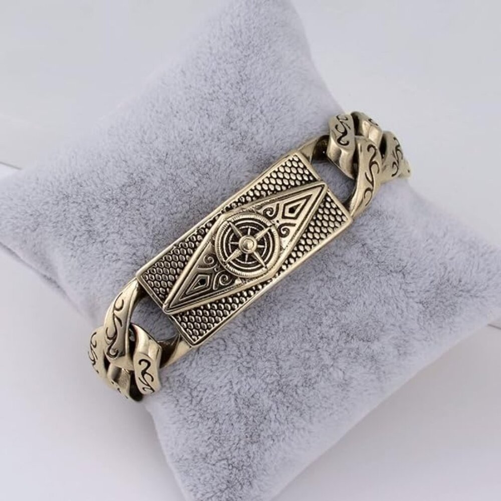NEW! Men Chain Bracelet Watch Vintage Mayan Style Lind Bracelets Hip Hop Jewelry